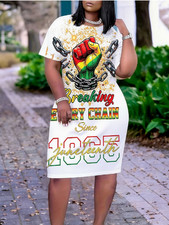 WOMEN'S JUNETEETH "BREAKING EVERY CHAIN" DRESS