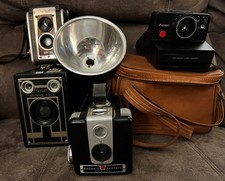 Vintage Kodak Box Camera lot Brownies-16, Brownie Hawkeye, Duaflex IV  Polaroid