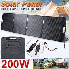 200W Foldable Portable Solar Panel Waterproof For Power Station RV , Easy Carry