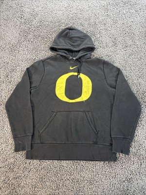 Vintage Nike Center Check Hoodie Oregon Ducks  Men s Large Pullover Distressed