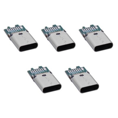 5pcs 3-5V Type C USB 3.1 24Pin Female Jack PCB USB Connector Breakout PCB z
