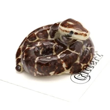 Little Critterz Brown - Burmese Python "India" - Miniature Porcelain Figurine