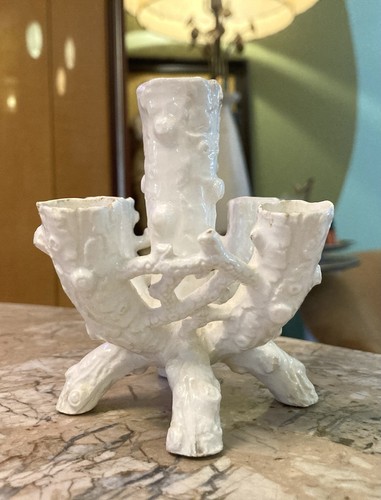 Vintage German Porcelain Log Bud Vase 5 Spouts - Picture 2 of 12