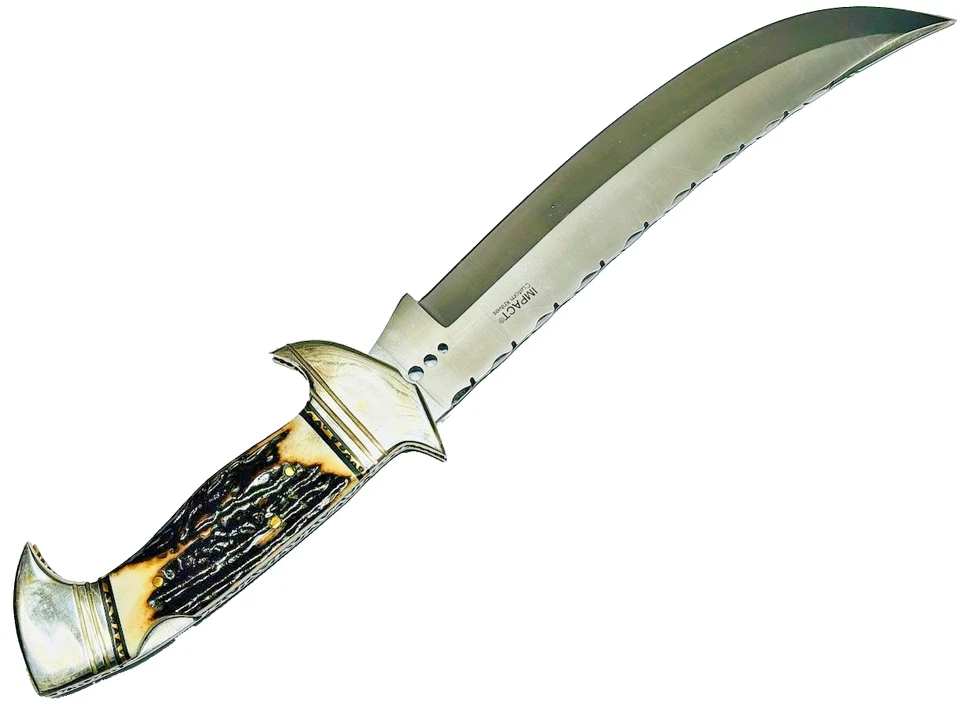 Impact Cutlery Custom Folding Single Bladed Knife 9" Long Blade Rare Knives - Image 2 of 4