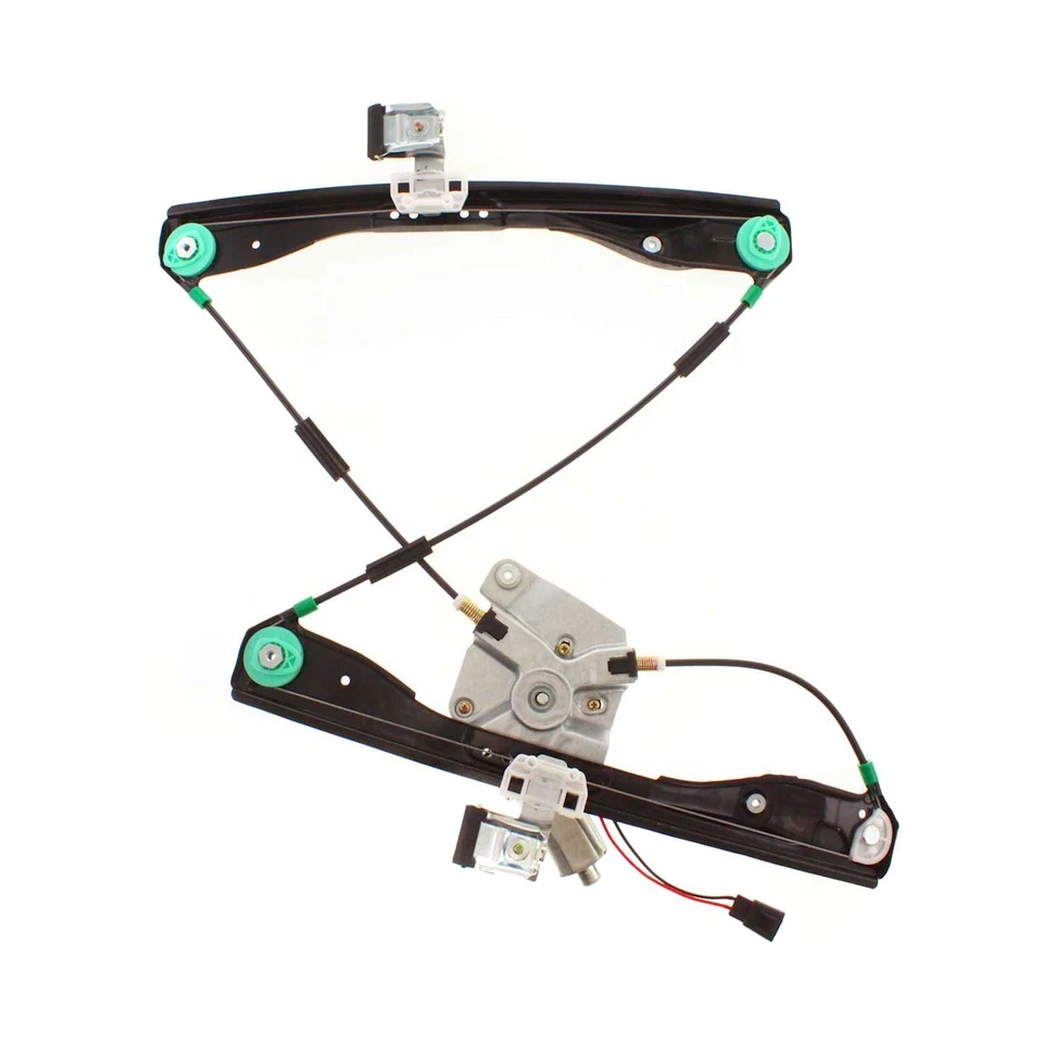 Juego de regulador de ventana eléctrica para Pontiac G6 2005-2009 delantero con motor 2 piezas Foto 2 de 4