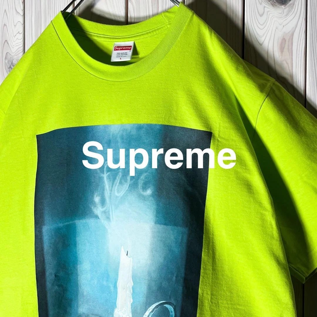 T shirt Suprême Homme L Collaboration Dankoren Candle Art Iconic Streetwear Rare