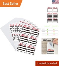 150 Count Oil Change Service Reminder Stickers - Clear, Easy-Use Cling Design