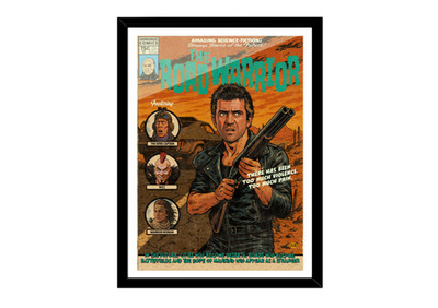Road Warrior Poster | Vintage Comic Poster | Max 80s Mel Gibson A4