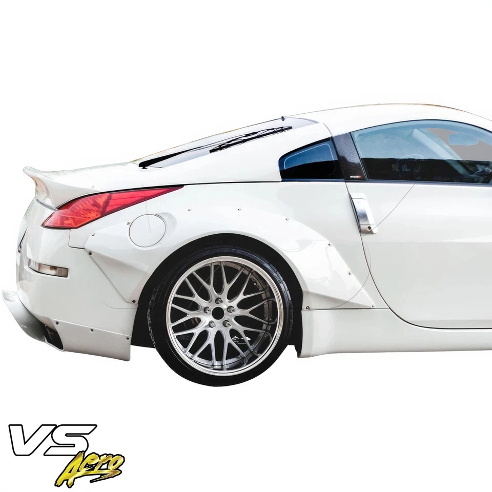 VSaero FRP TKYO Wide Body Fender Flares (rear) 2pc 80mm (Z33) for 350Z Nissan 0 Foto 2 de 4