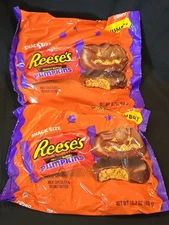 2 packs!! Reese's Milk Chocolate Peanut Butter Pumpkins Halloween Candy 16.2 oz