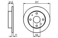 2X Bremsscheibe Bosch 0 986 479 119 FüR Daihatsu Cuore Trevis L251 5 6 7 L276