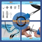 Drain Snake Unblocker 2 x 3 Metre Spirals, φ12 mm, with 6 Pieces Drain Cleaner photo 3