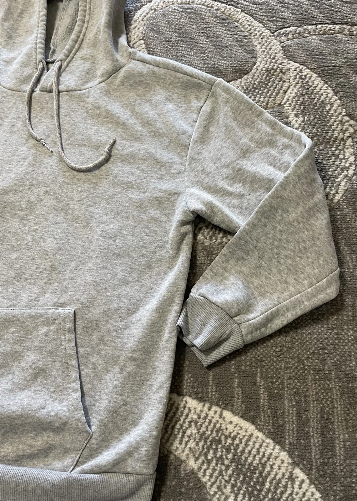 RHUDE Felpa con cappuccio manica lunga Unbranded I’m Not Rude Print donna grigia L XL