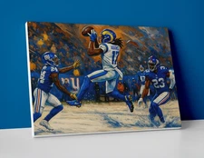 Davante Adams Rams Poster or Canvas - Davante Adams LA Rams Wall Art Painting