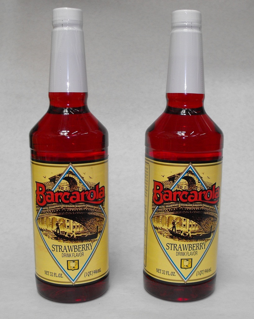 (2 Pack) Gourmet STRAWBERRY SYRUP 32oz. Coffee Drink & Italian Soda