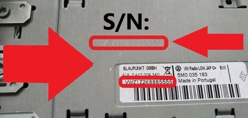 VW RADIO CODE - Anti Theft Radio Pin Code Input - VWZ6Z3 RADIO SERVICES - Picture 13 of 13