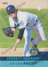 2016 Everett AquaSox Lane Ratliff RC Rookie Mariners