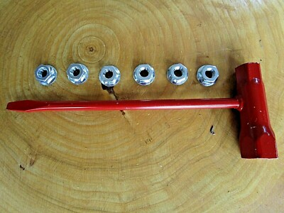 #ad New Chainsaw 6 Bar Nuts and one T Wrench Fits For Most Husky Saws Husqvarna saws $13.75