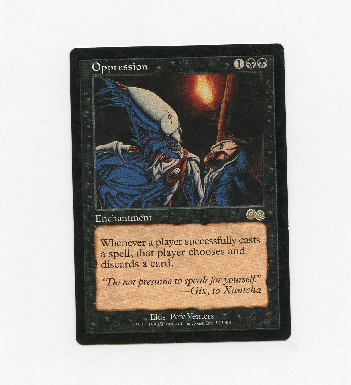 Oppression Urza's Saga LP Magic the Gathering MtG 1