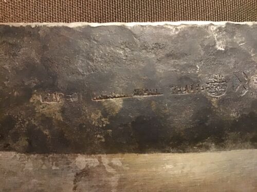Old Vintage KEE LEE Chinese Art Sushi Chef Cooking Chopper Butcher Knife Cleaver - Picture 3 of 15