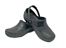 Crocs Clogs Mercy Women’s Size 11 Black Slip On Non-Slip Work Shoes Nurse Chef