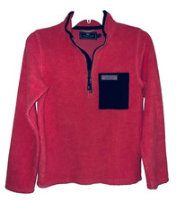Vineyard Vines Performance Girls Sherpa Jacket Pink/Coral Size L 16