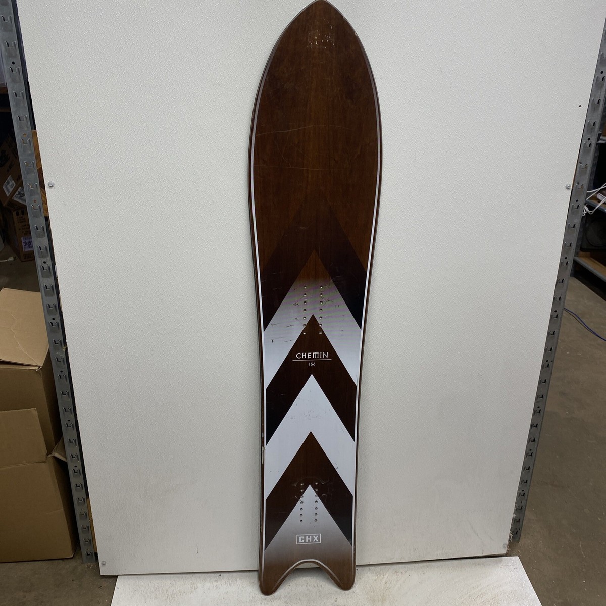 SNOWBOARD CHAMONIX Chemin Wood grain BOARD 156 #sb1 | eBay