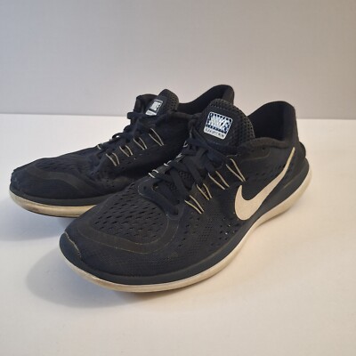 Nike Flex 2017 RN Black Lace Up Running Athletic Shoes Sneakers Womens Size 