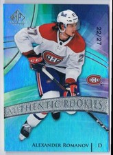 2020-21 SP GAME USED TRUE ROOKIES ALEXANDER ROMANOV 22/27 MONTREAL CANADIENS