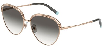 Tiffany TF 3075 Rose Gold/Grey Shaded (6105/3C) Sunglasses  display picture 1
