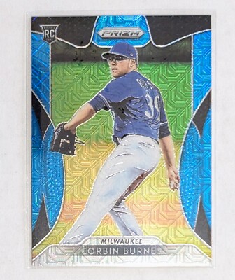 2019 Panini Prizm Corbin Burnes Blue Mojo Prizm /399 RC 103 Arizona Diamondbacks