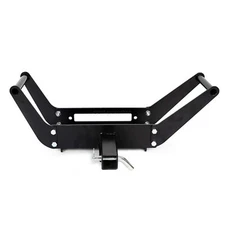 Foldable Winch Mounting Plate Brackets Cradle For 2" Hitch Receiver Truck 4WD