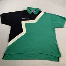 Foot Action Shirt Mens Large Green Apex One Polo Rare Vintage 90s Short Sleeve