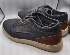 Steve Madden Boys Bdawes gray Lace-Up Shoes 5 Medium D Big Kid