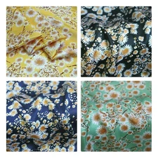 Scarf Scarves Oblong  Neckerchief Hair Scar Wild Rag Bandana Silky Daisey Floral