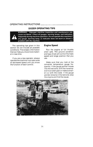 CRAWLER DOZER Operator Instruction Maintenance Manual CASE 850D 855D - Print - Picture 10 of 19