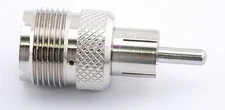 UHF Female to RCA Male Adapter Heathkit Collins Connector - by W5SWL