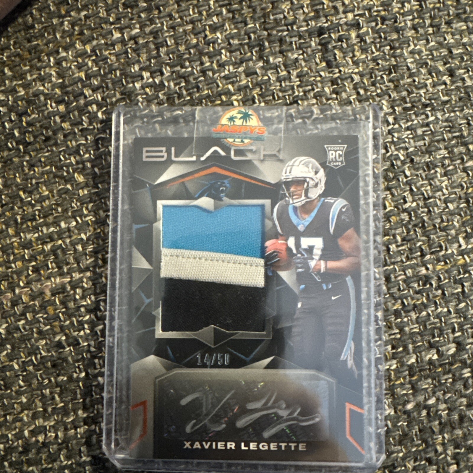 2024 Panini Black - Rookie Patch Autograph Citrine #209 Xavier Legette /50