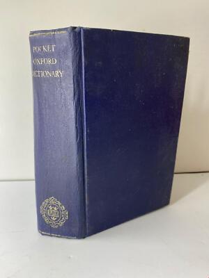 Vintage Blue Bound Copy of The Pocket Oxford Dictionary Fifth Edition