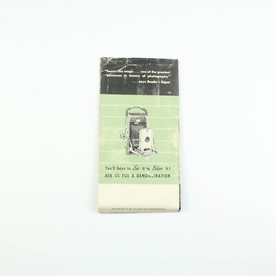 Polaroid Land Camera Brochure Vintage Folding Camera Pamphlet