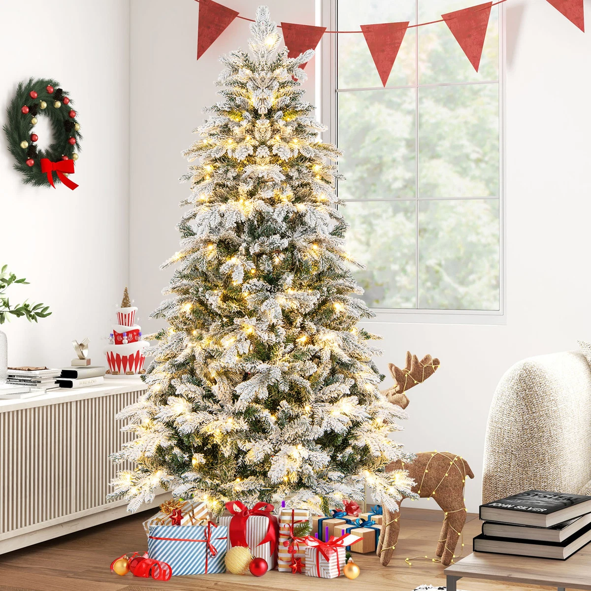Led artificial cheap christmas tree