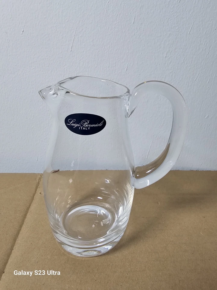 Luigi Bormioli Michelangelo Crema Vidrio Transparente 8 OZ Pegatina Original Foto 2 de 4