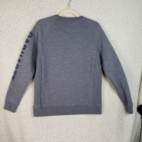 Carhartt Gray Sweatshirt Youth Medium Relaxed Fit Logo Sleeve Workwear - Picture 2 of 10