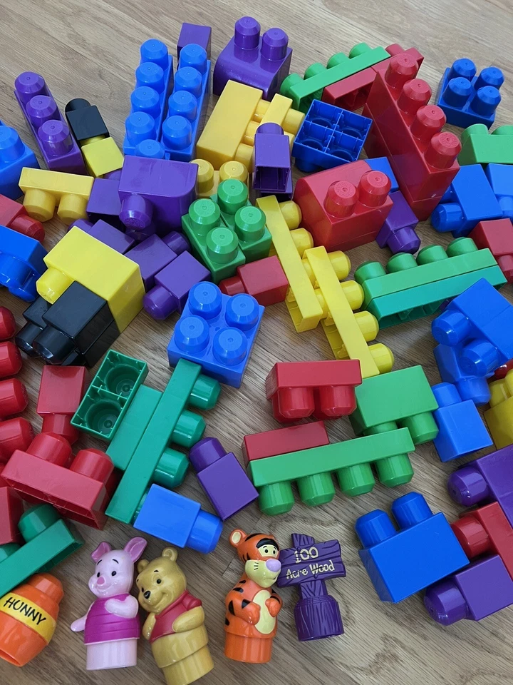 Mega Bloks, Винни-Пух, Тигр, Пятачок, Горшок для Охотников, всего 100 штук - Изображение 4 из 4