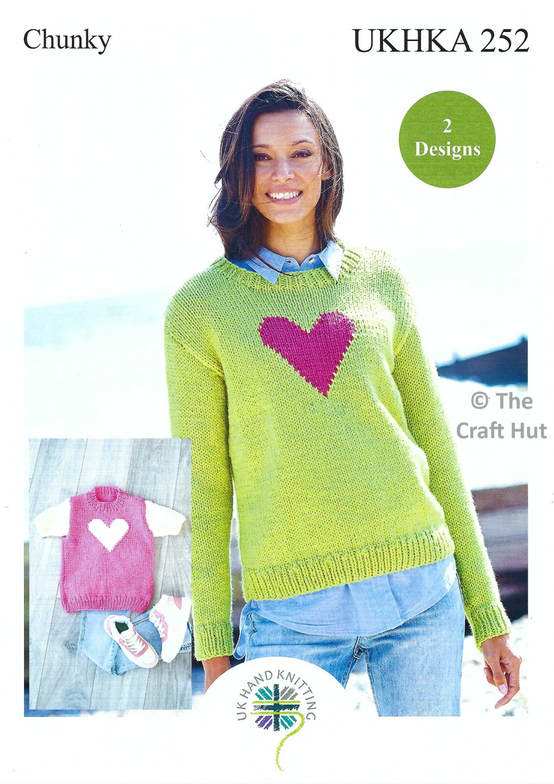 Hand Knitting PATTERN ONLY Chunky Adult Sweaters Jumpers UKHKA252 New
