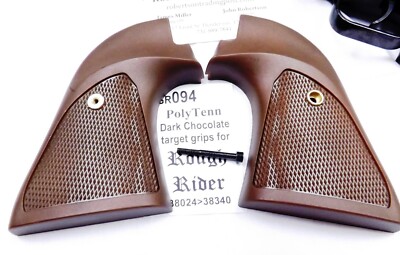Oversized Target Grips for Rough Rider Revolvers Dark Brown Poly Big Hands Qty$