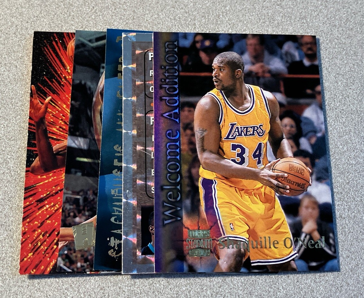 Shaquille O'Neal NBA Basketball 5 Card Insert Lot Magic Lakers | eBay