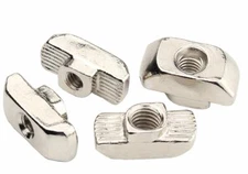 50pcs 3030 Series M6 T Nuts T Slot Nut Hammer Head Fastener Nut Nickel Plated...