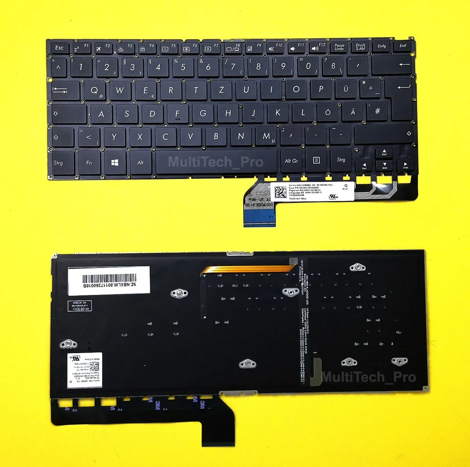 DE Tastatur Asus Zenbook Flip UX360U UX360UA UX360UA-1A -C4160T mit Beleuchtung