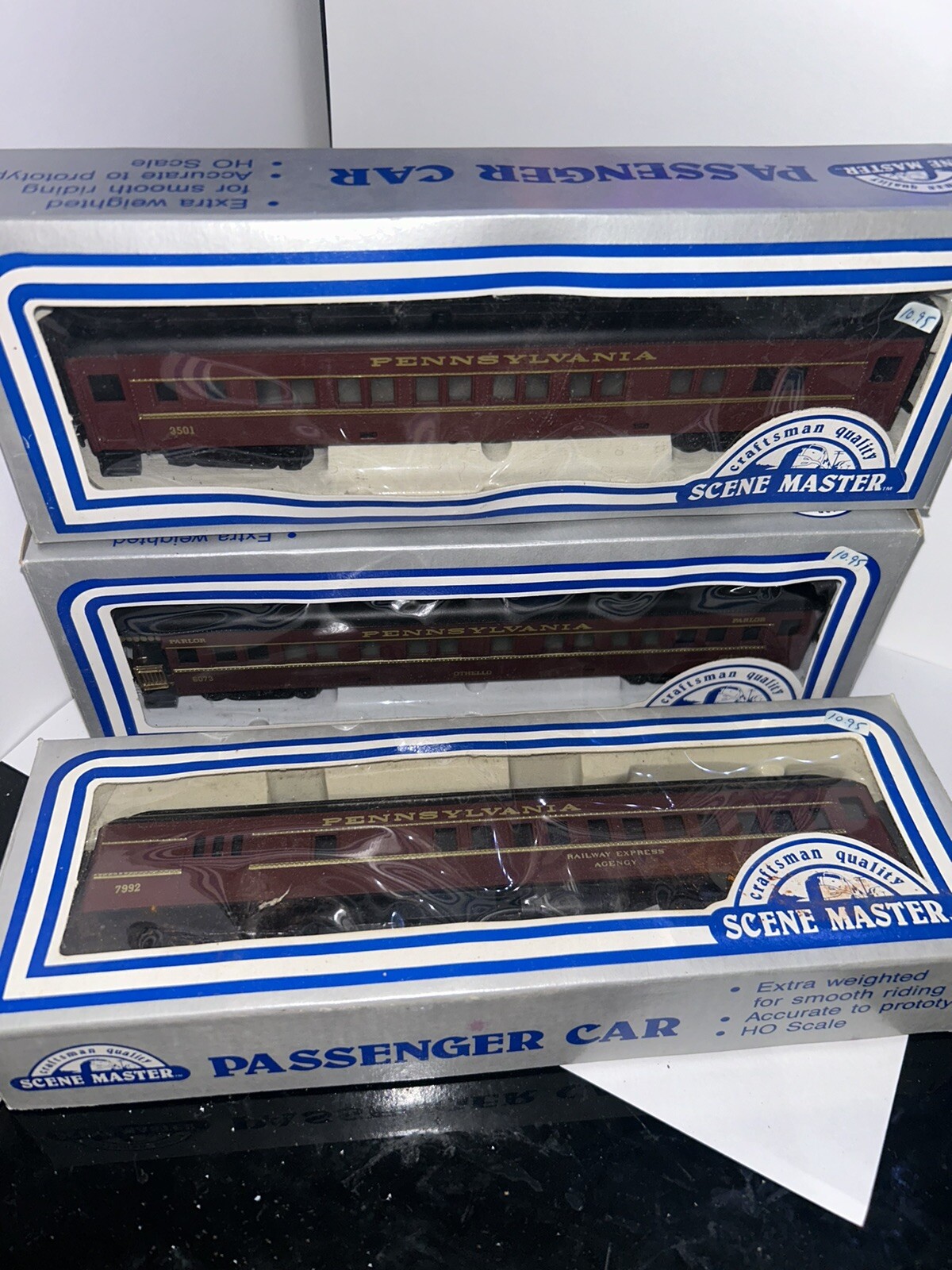3HO Bachmann Spectrum Pennsylvania Passenger Cars WITH BOXES eBay